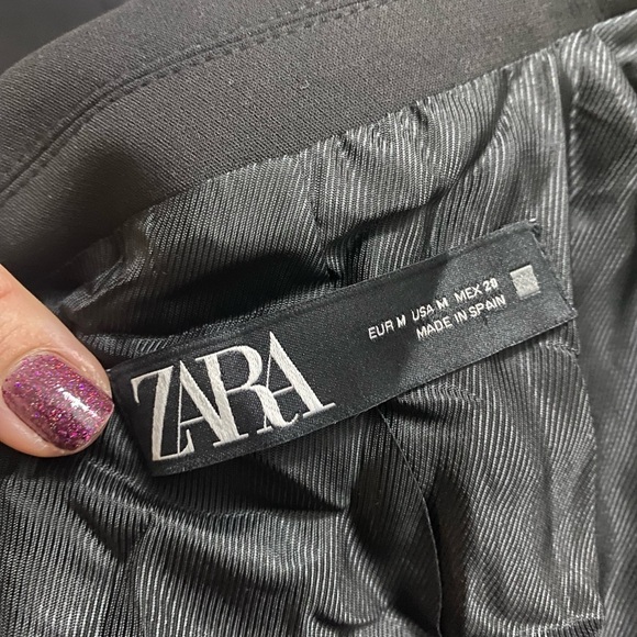 Zara - Single button hip length blazer - Picture 4 of 9